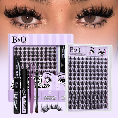 B&Q Manga Lash Clusters Kit DIY 8-18mm Reusable Eyelash Clusters Kit B&Qaugen