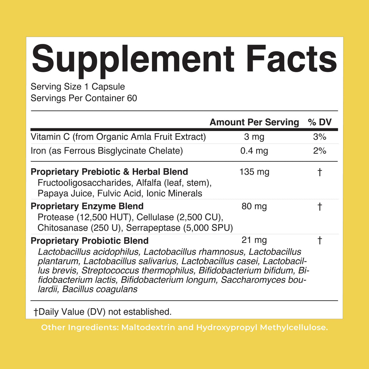 MaryRuth’s Gut Flora Health+ Enzymes | Prebiotic & Probiotic Digestive Enzymes for Healthy Gut Biome & Digestive Support | Gastrointestinal Health | CLP Certified MARYRUTH'S