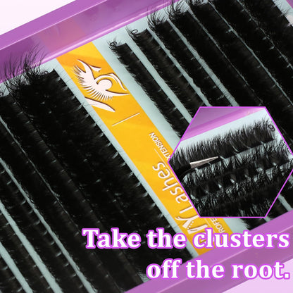 C Curl Lash Clusters Extensions 280 Pcs Individual Eye lash Clusters 100D Cluster Eyelash Lashes Wispy Clusters Lashes Makeup at Home - DIY Lash Extension Kit for Self Application (9-18MM) Mix Himirell