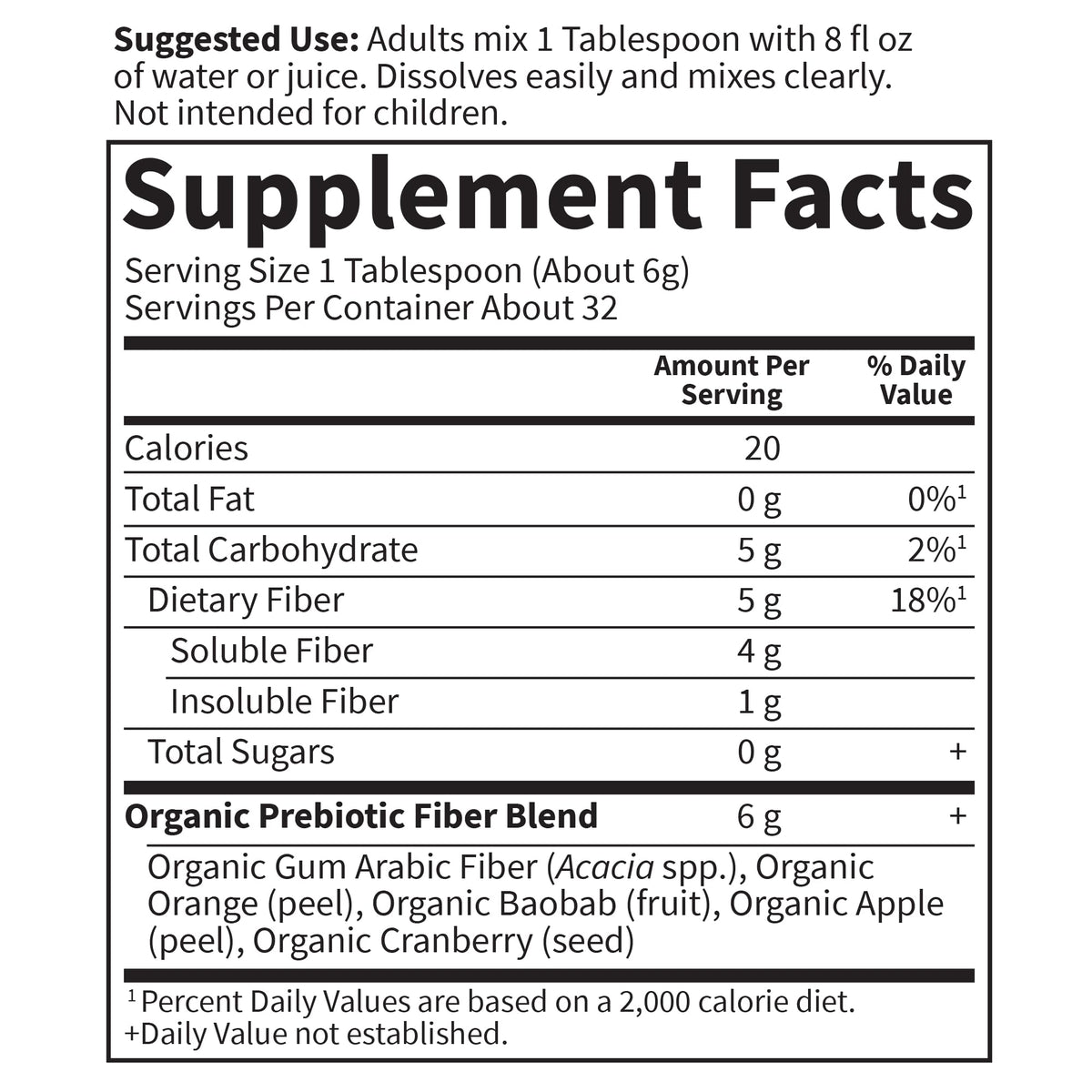 Garden of Life Dr. Formulated Organic Fiber Powder, Unflavored, Prebiotic Superfood Fiber Supplement, Constipation Relief Garden of Life