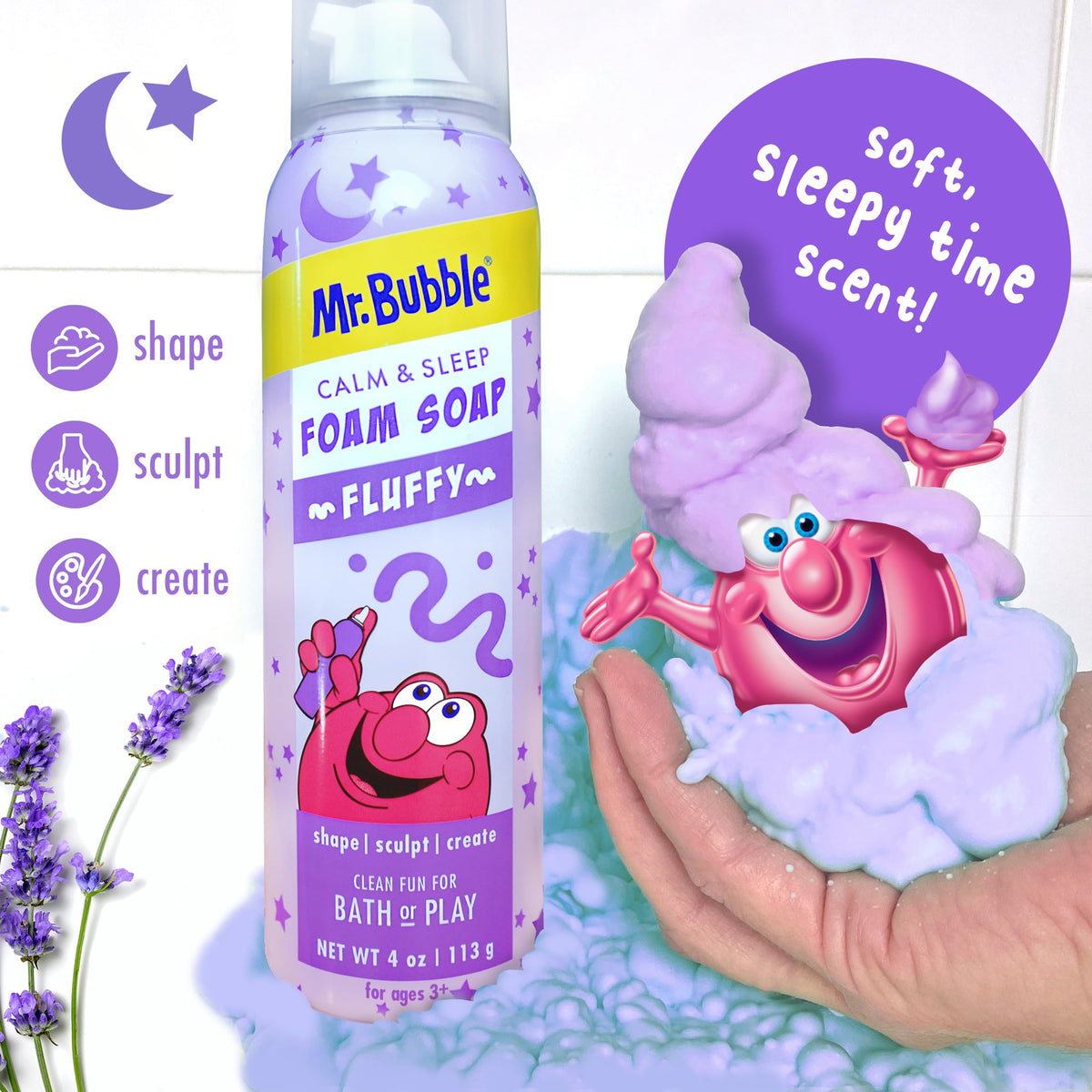 Mr. Bubble Calm & Sleep Foam Soap, 4 oz, 4 pack Mr. Bubble