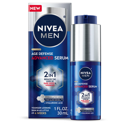 NIVEA MEN Age Defense 2 in 1 Face Serum, 1 FL OZ NIVEA MEN