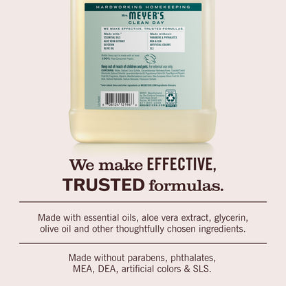 Mrs. MEYER'S CLEAN DAY Hand Soap Refill, Birchwood Scent, 33 Fl Oz Bottle Mrs. MEYER'S