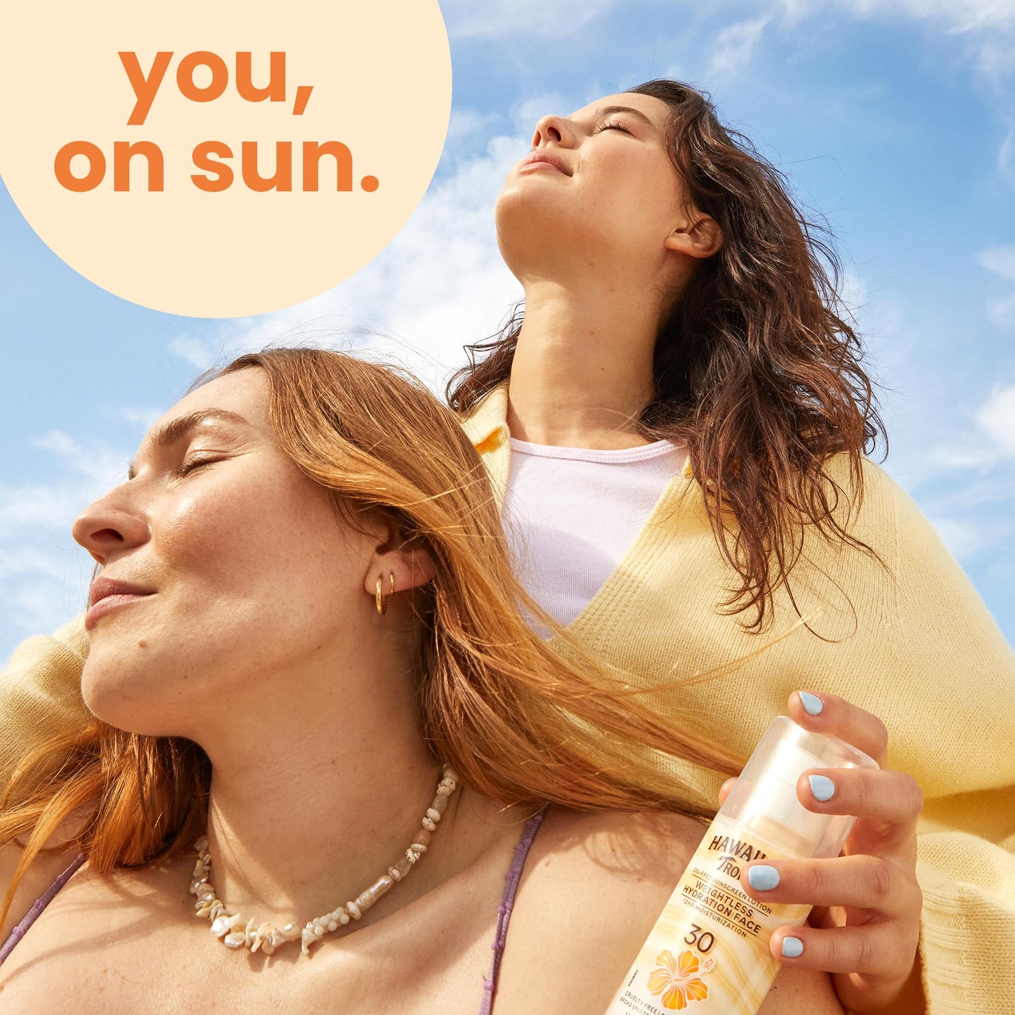 Hawaiian Tropic Weightless Hydration Lotion Sunscreen for Face SPF 30, 1.7oz | Travel Size Hawaiian Tropic