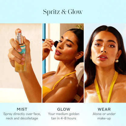 St.Tropez Self Tan Purity Bronzing Water Face Mist, Natural Sunkissed Glow with Hyaluronic Acid & Antioxidants, Vegan, Natural & Cruelty-Free Face Care, 2.7 Fl Oz St.Tropez