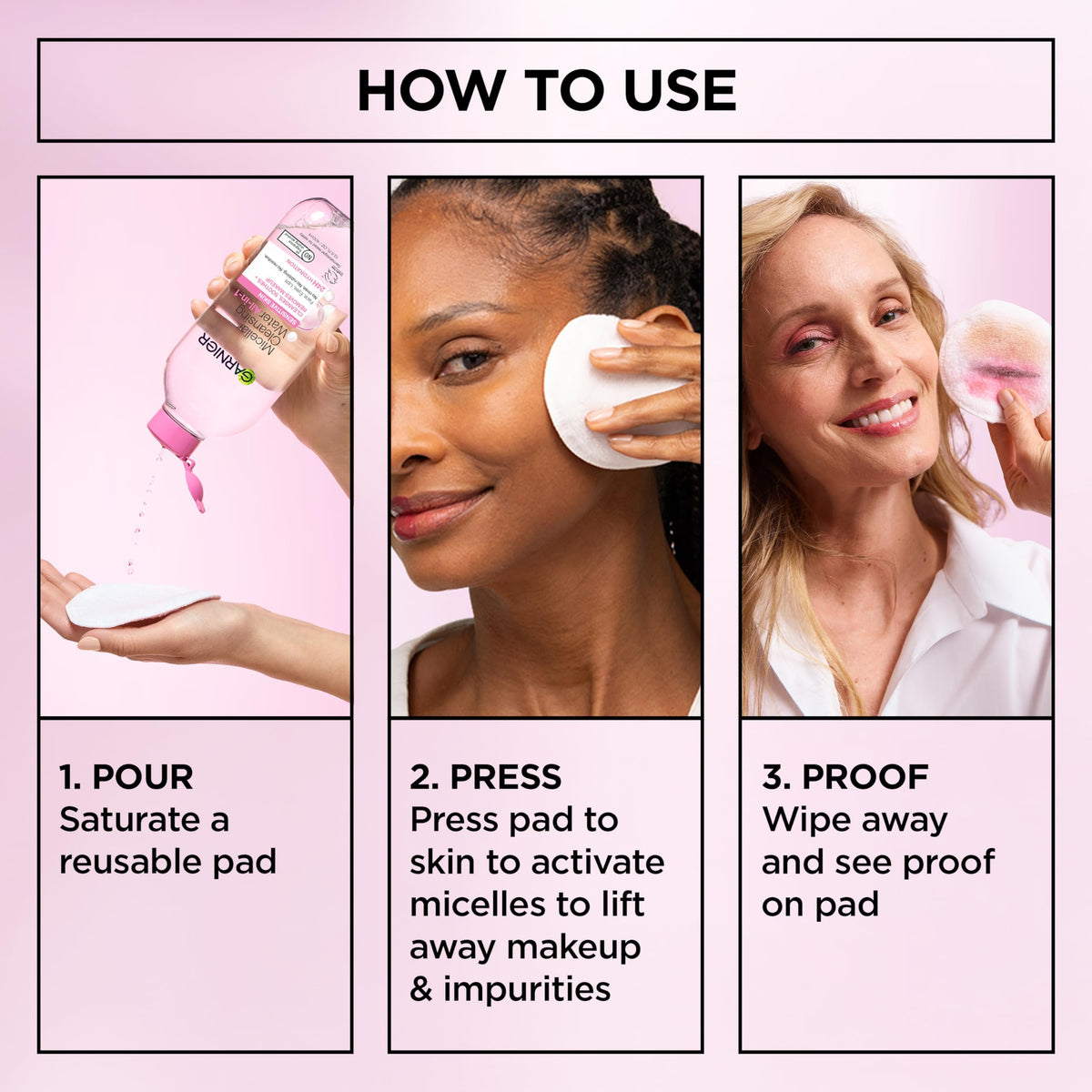 Garnier Micellar Water, Hydrating Facial Cleanser & Makeup Remover, Suitable for Sensitive Skin, Vegan, Cruelty Free, 13.5 Fl Oz (400mL), 1 Count Garnier
