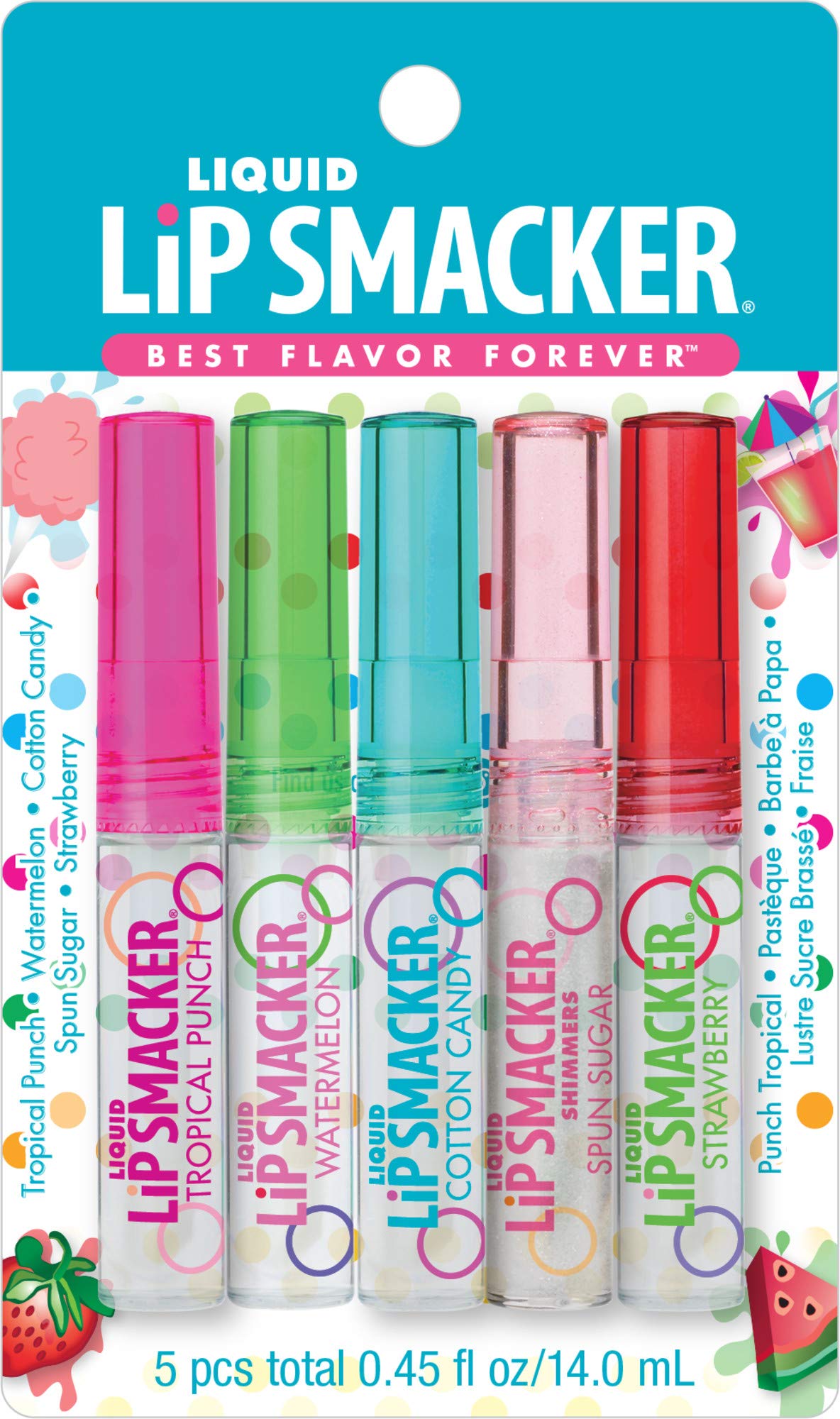 Lip Smacker Liquid Lip Gloss Friendship Pack, 5 Count Lip Smacker