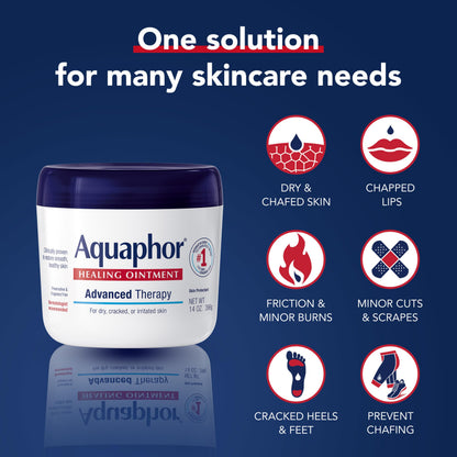 Aquaphor Advanced Therapy Healing Ointment Skin Protectant, 14 OZ Aquaphor
