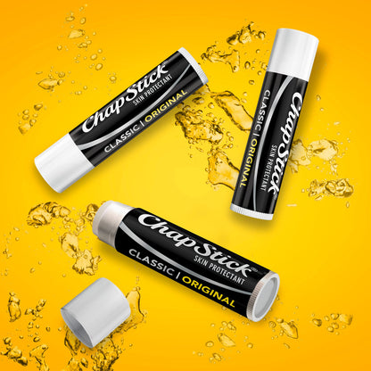 ChapStick Classic Original Lip Balm Tubes, Lip Care - 0.15 Oz (Pack of 3) ChapStick