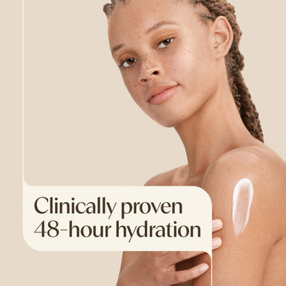 Aveeno Daily Moisturizing Body Lotion for Normal to Dry Skin, Moisturizer with Soothing Prebiotic Oat, Non Greasy, Non Comedogenic, Fragrance Free Body Lotion for Women & Men, 18 Fl Oz Aveeno
