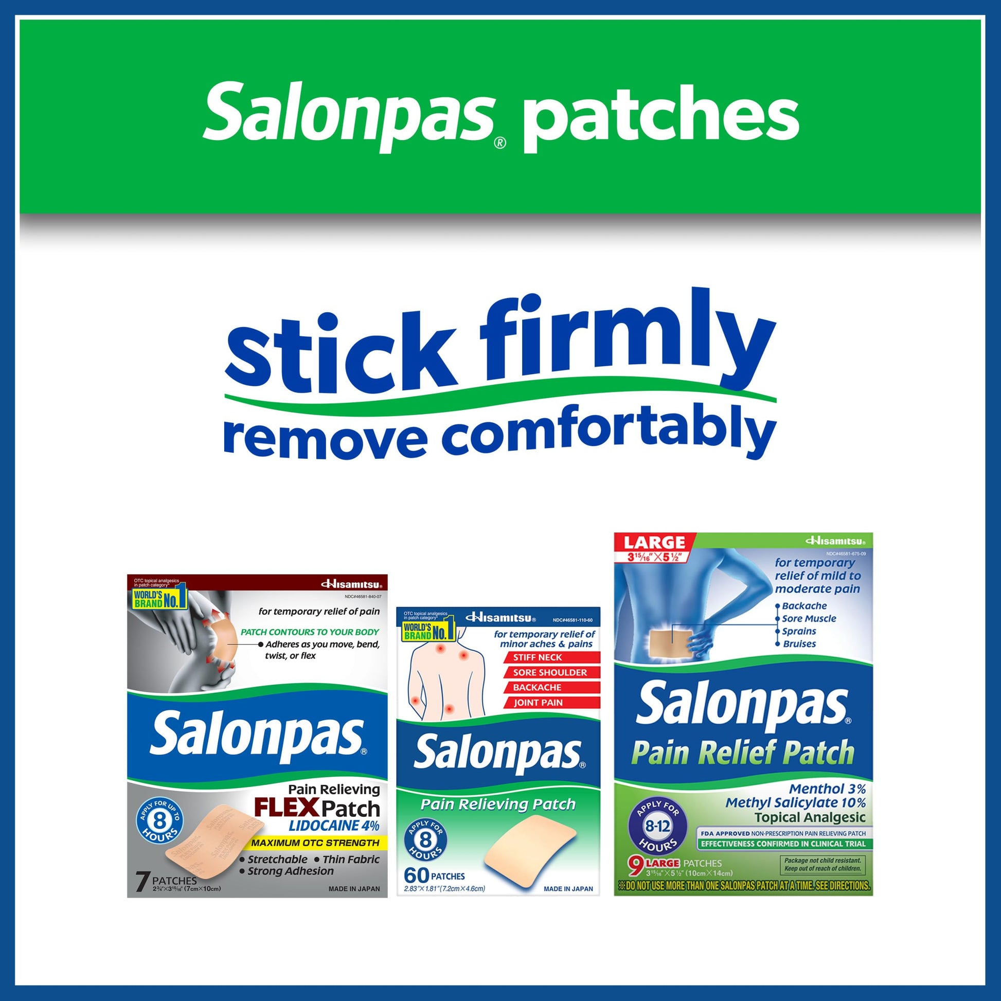 Salonpas Lidocaine 4% Pain Relieving Gel-Patch, 6 Count, for Back, Neck, Shoulder, Knee & Elbow Pain Salonpas buy australia supplements