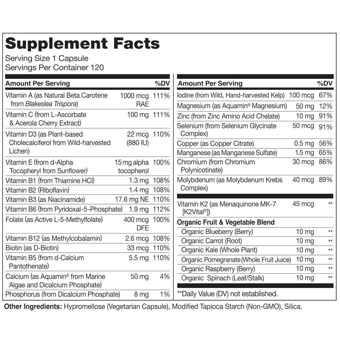 NATURELO Mens Multivitamins - One Daily Multivitamin for Men with Vitamins, Minerals & Organic Whole Foods, Boost Energy & Health NATURELO