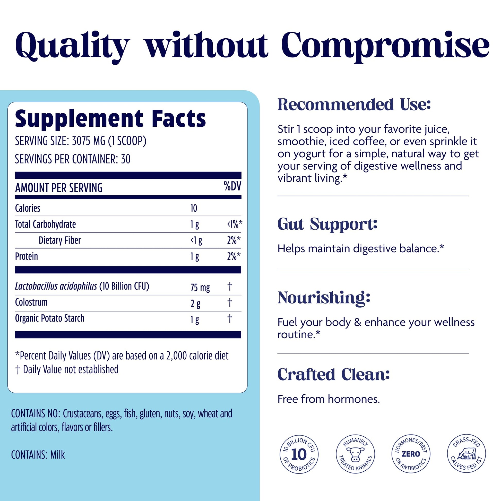 Enzymedica Colostrum + Probiotics Powder Supplement - Grass Fed Bovine Colostrum for Women & Men, Peptide & Lactoferrin Support, Promotes Hair, Skin, Nails, Immune & Gut Health, Gluten Free - 3.25 oz Enzymedica buy australia supplements