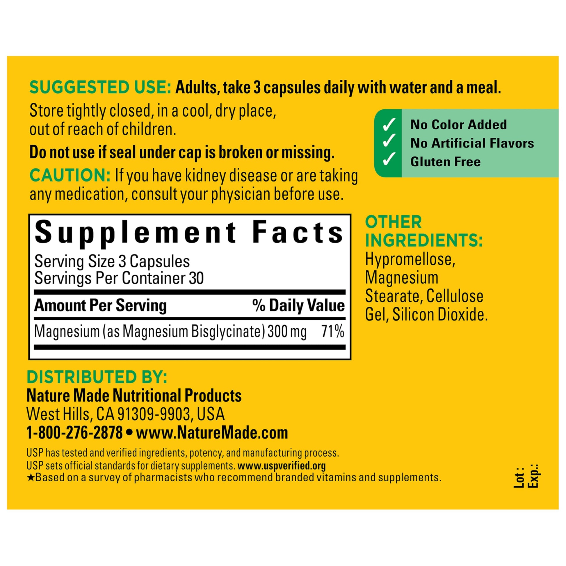 Nature Made High Absorption Magnesium Glycinate 300mg per 3 Capsules, Magnesium Supplement for Muscle, Heart, Nerve and Bone Support, 90 Magnesium Bisglycinate Capsules, 30 Day Supply Nature Made buy australia supplements