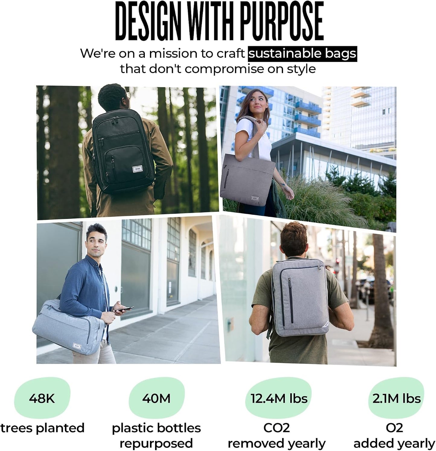 Solo New York Laptop Backpack for Women & Men -Carry On Bookbag for Travel & Work, Lightweight Bag, Side Mesh Pockets, Fits 15.6" Computer - Re:Define, Black Gsupps Australia