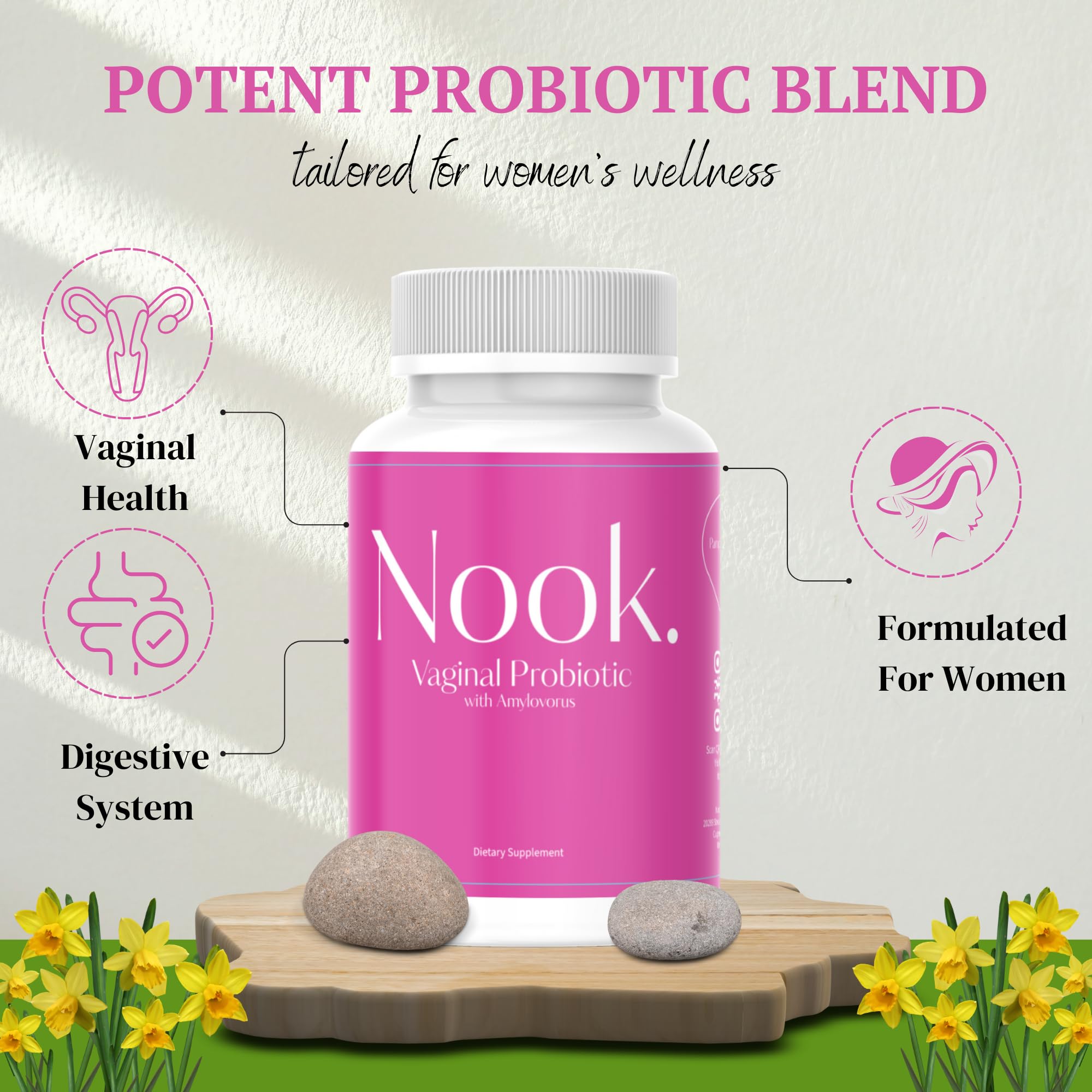 Nook Vaginal Probiotics for Women - pH Balance & Odor Control Feminine Health Supplements Nook buy australia supplements
