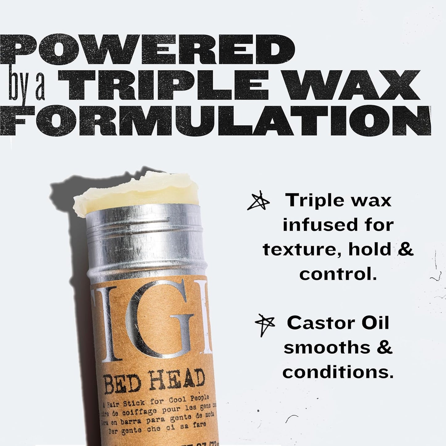 Bed Head by TIGI Hair Wax Stick – Professional Hair Styling Wax for High-Definition Texture & All-Day, Humidity-Resistant Hold, 2.57 oz Gsupps Australia