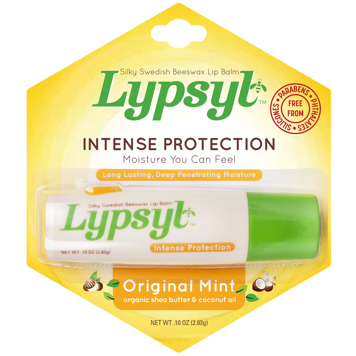 Lypsyl Intense Protection Original Mint, Lip Balm 0.10 oz Lypsyl