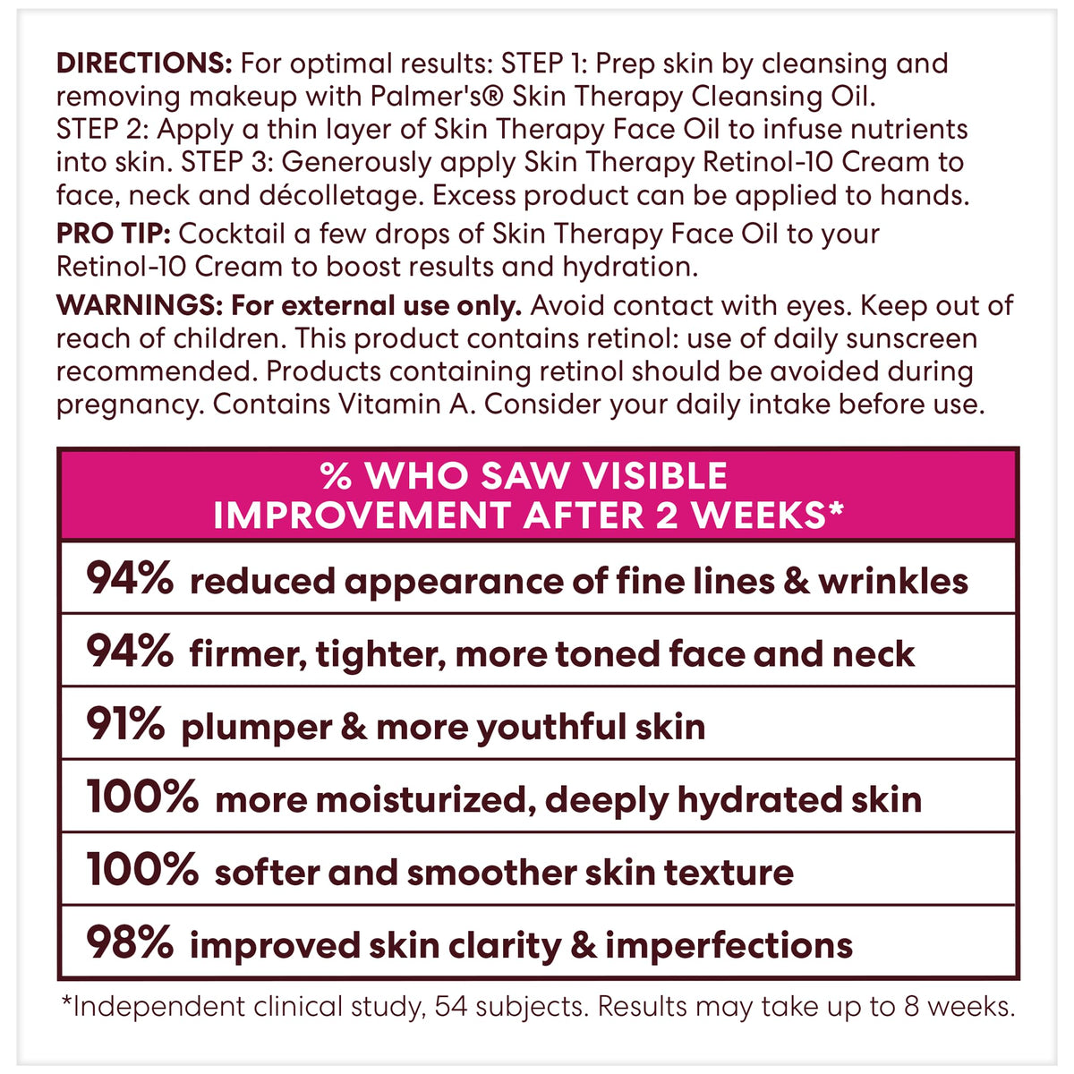Palmer's Skin Therapy Face Cream, Retinol-10 Moisturizer (2.7 Oz) Palmer's