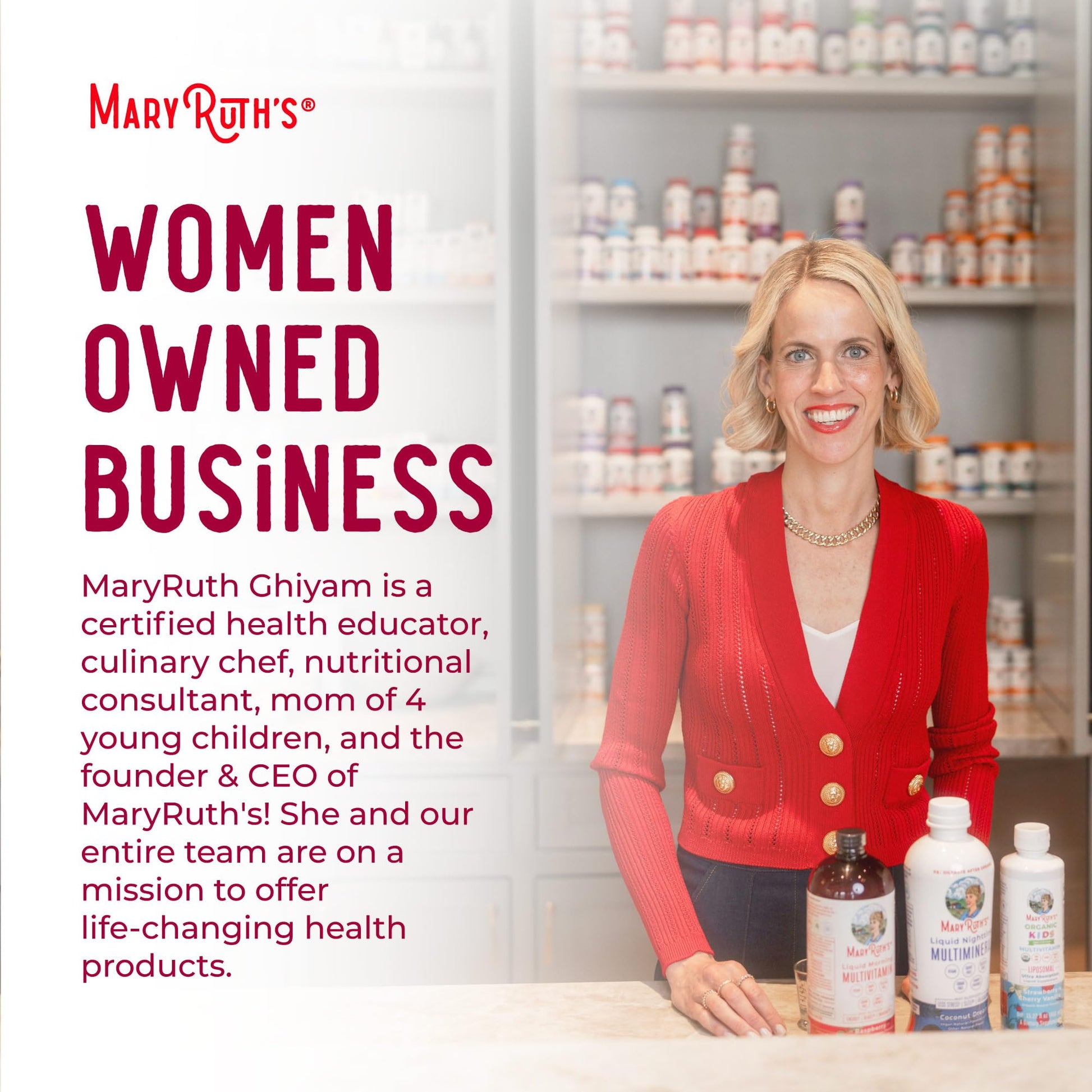 MARYRUTH'S Multivitamin for Women, Men & Kids | Liquid Morning Multivitamin | Vitamin A C D E B6 B12 Biotin Zinc | Beauty | Vegan | Non-GMO | Gluten Free | 15 Servings MARYRUTH'S buy australia supplements