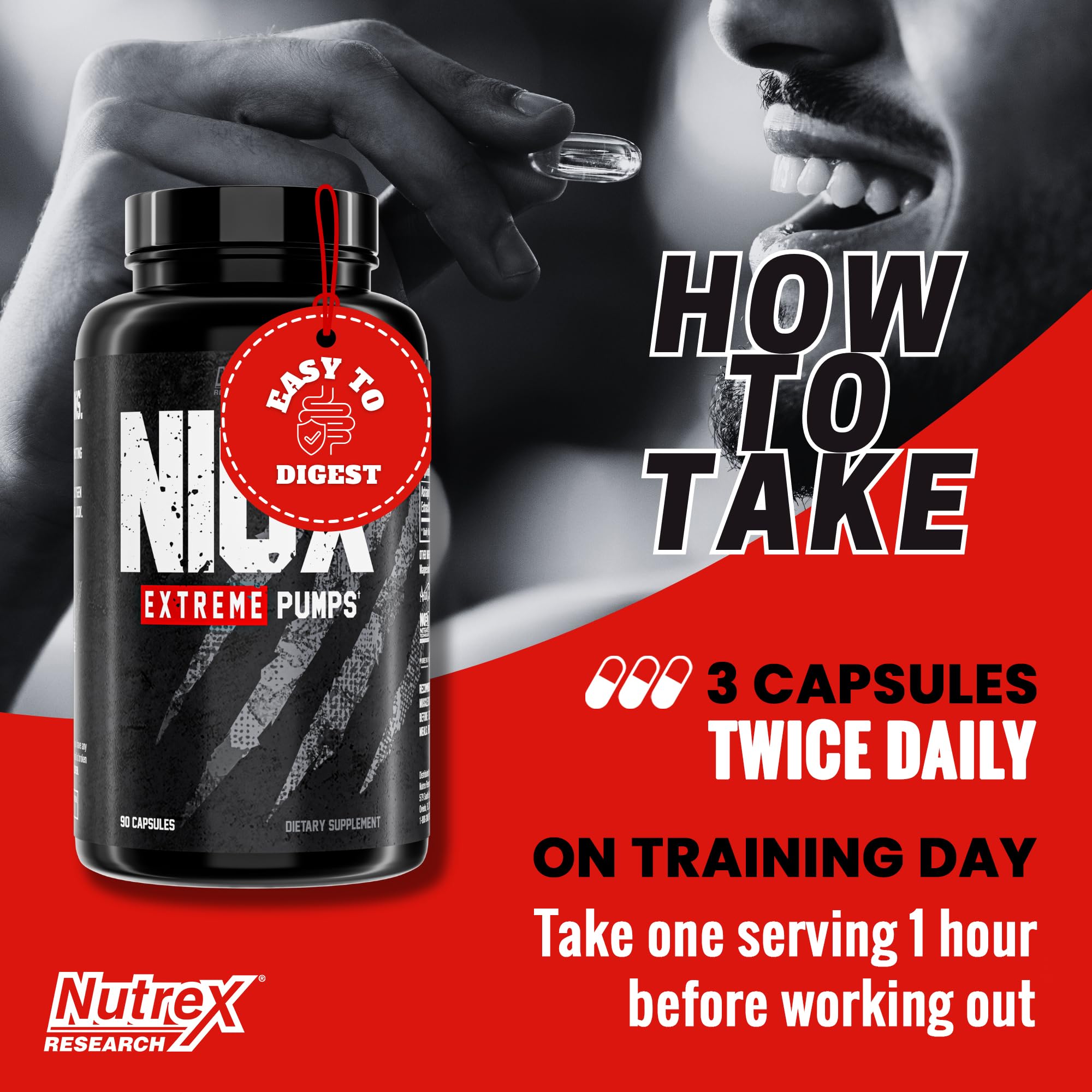 Nutrex Research NIOX Extreme Pumps - 180-Count Pre-Workout Pump Supplement Nutrex Research buy australia supplements