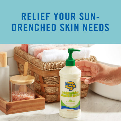 Banana Boat Moisturizing After Sun Lotion with Aloe and Vitamin E, 16Fl Oz, After Sun Care, Banana Boat After Sun Lotion, Sunburn Relief, 16Fl Oz Banana Boat