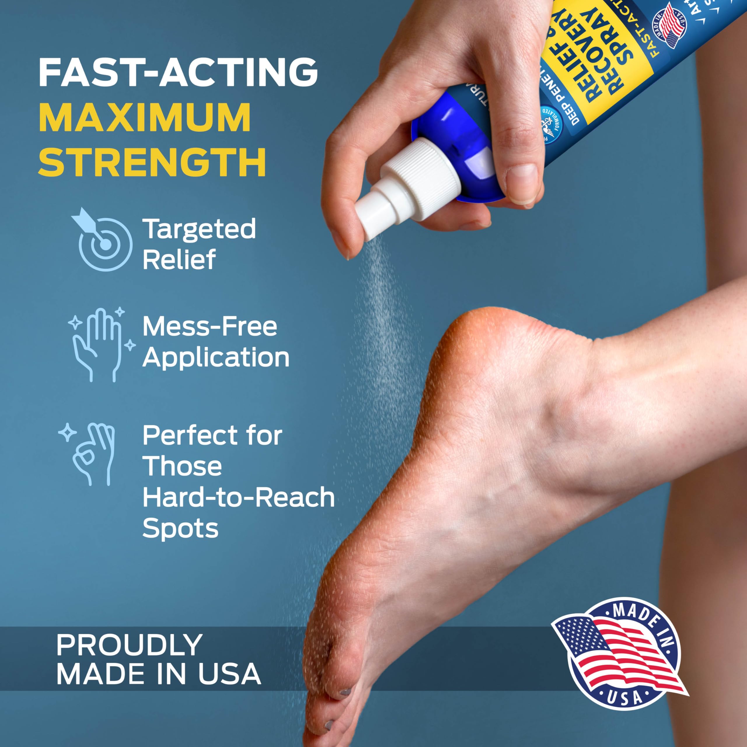 OWELL NATURALS Deep Penetrating Pain Relief Liquid Spray, Fast-Acting, Long Lasting, Natural Relief for Muscle Aches, Joint Pain, Stiffness, Quick Dry Formula, 3.5 oz Owell Naturals buy australia supplements