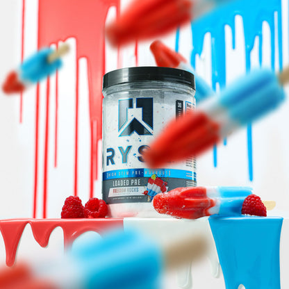 RYSE Loaded Pre Workout Powder - Strawberry Squeeze - Daily Pre-Workout for Men & Women with 390mg Caffeine, Beta Alanine, and Citrulline for Pump, Focus, and Energy - 30 Servings