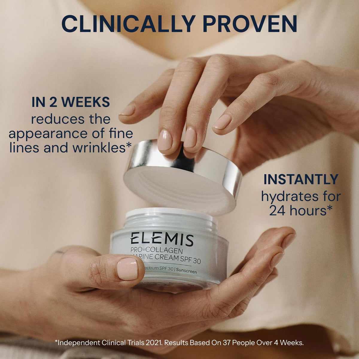 ELEMIS Pro-Collagen Marine Cream SPF 30, Anti-Wrinkle Moisturizer, 50 ml ELEMIS
