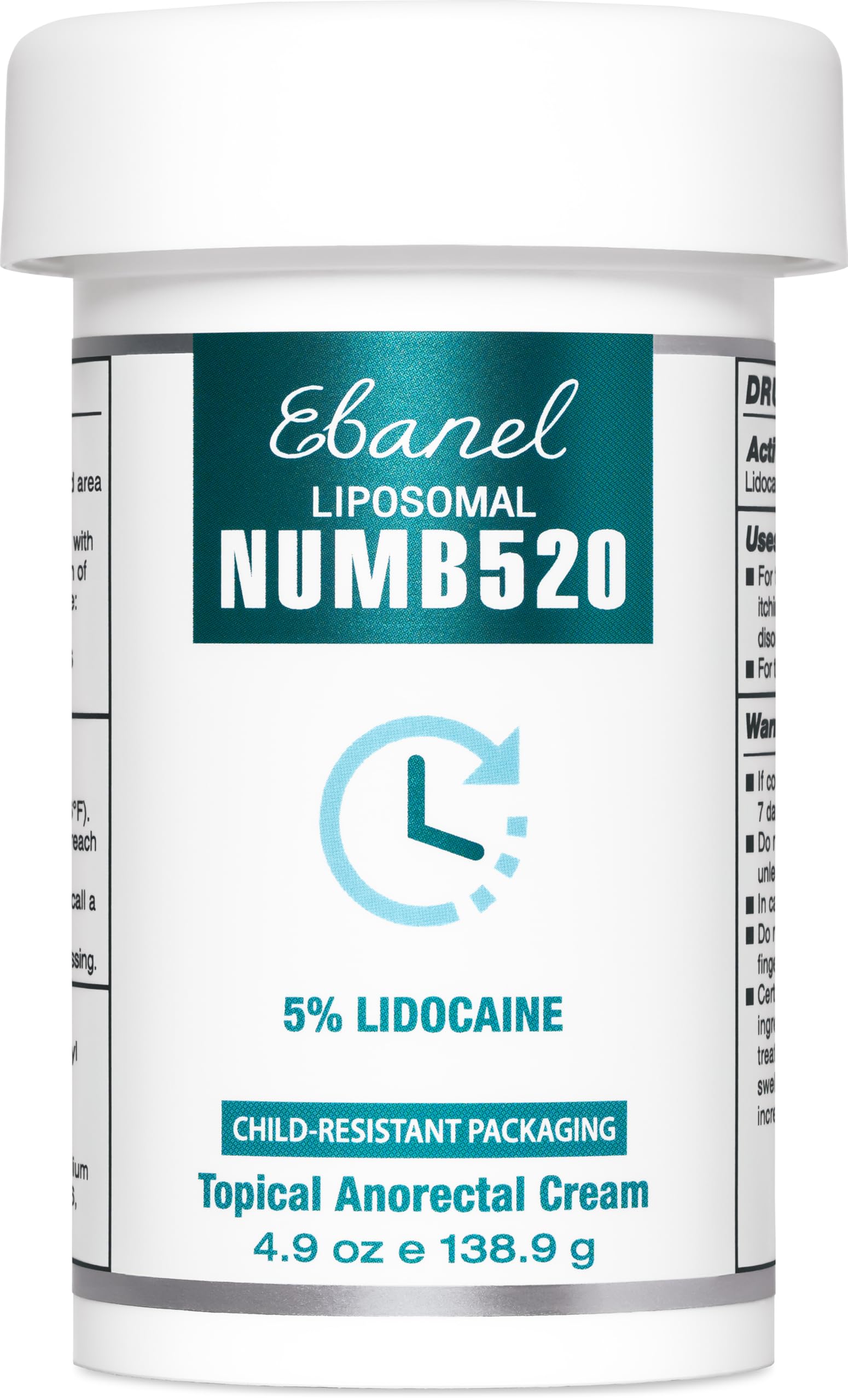 Ebanel 5% Lidocaine Numbing Cream, Pain Relief Burn Itch Cream, Maximum Strength Topical Anesthetic with Allantoin, Vitamin E for Local and Anorectal Uses, Hemorrhoid Treatment, 4.9 Oz Gosupps WWW buy australia supplements