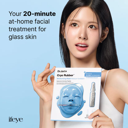 Dr.Jart+ Cryo Rubber Moisturizing and Cooling Korean Face Mask with Hyaluronic Acid and Peptides| Korean Skin Care Dr.Jart+