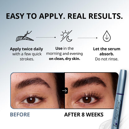 RapidBrow Eyebrow Enhancing Serum - 2 Month Supply, 3mL RapidBrow