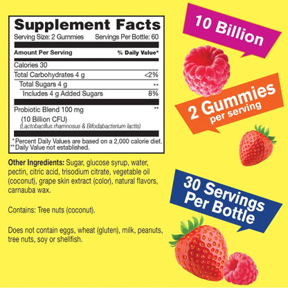 WellYeah Probiotics for Women Gummies - 10 Billion CFU - for Digestive Support, Gut Health, and Feminine Health Support - Natural Sourced Flavors - Vegan WellYeah