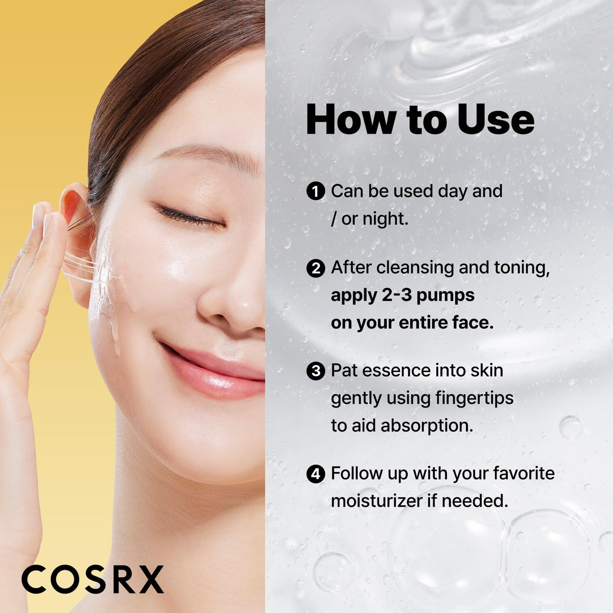 COSRX Snail Mucin 96% Repairing Serum for Sooothing & Hydrating 3.38 oz. COSRX
