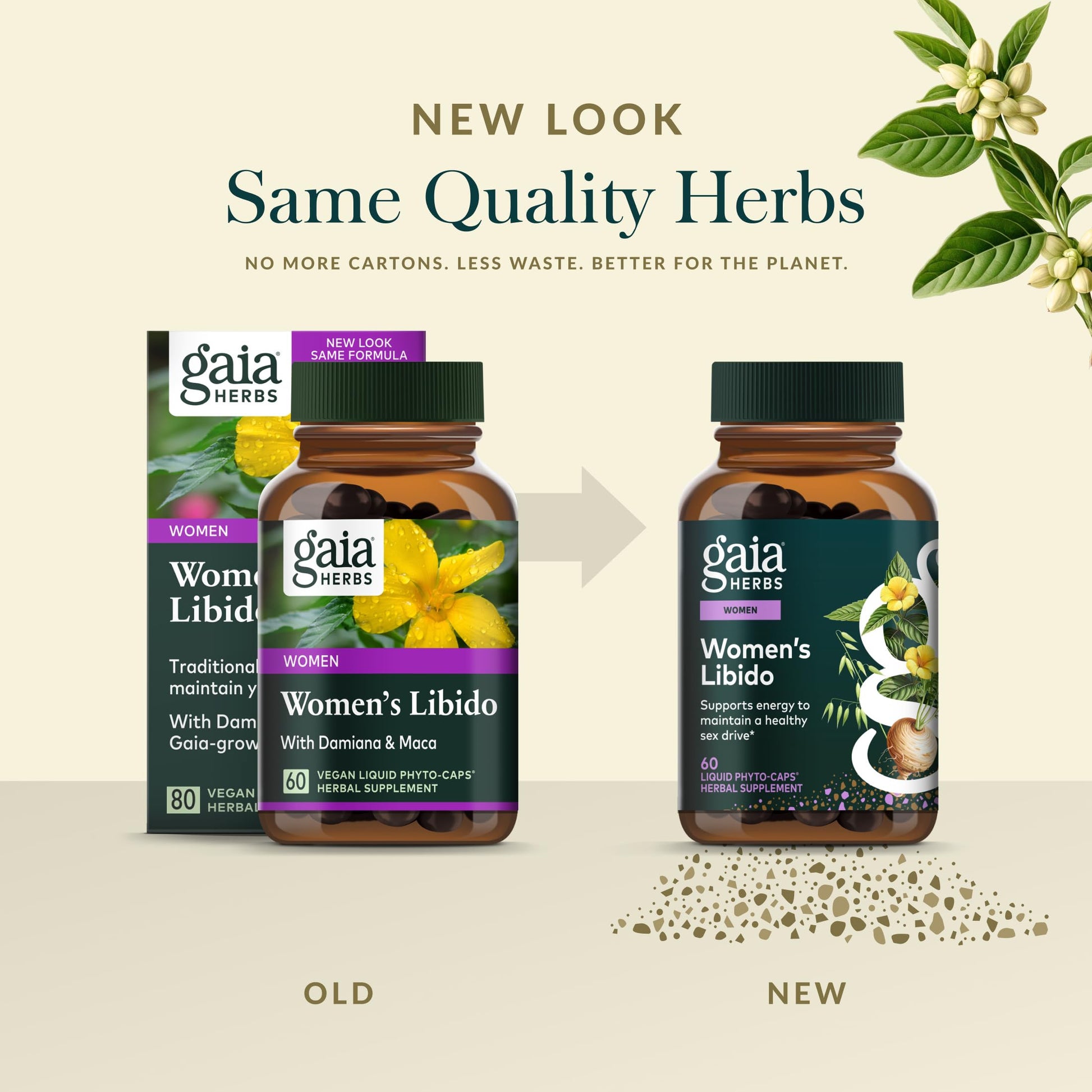 Gaia Herbs Womens Libido - Supports Energy to Maintain Healthy Libido* - with Tribulus & Horny Goat Weed - 60 Vegan Liquid Phyto-Caps (60 Servings) Gaia Herbs buy australia supplements