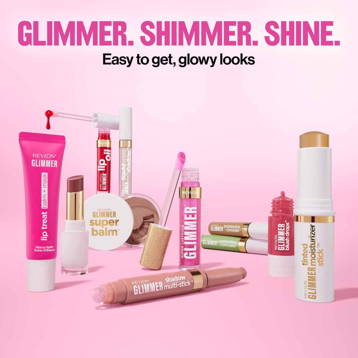 Revlon Glimmer Super Balm, Highlighter Makeup, 001 Chill Vibes, 0.06 oz REVLON