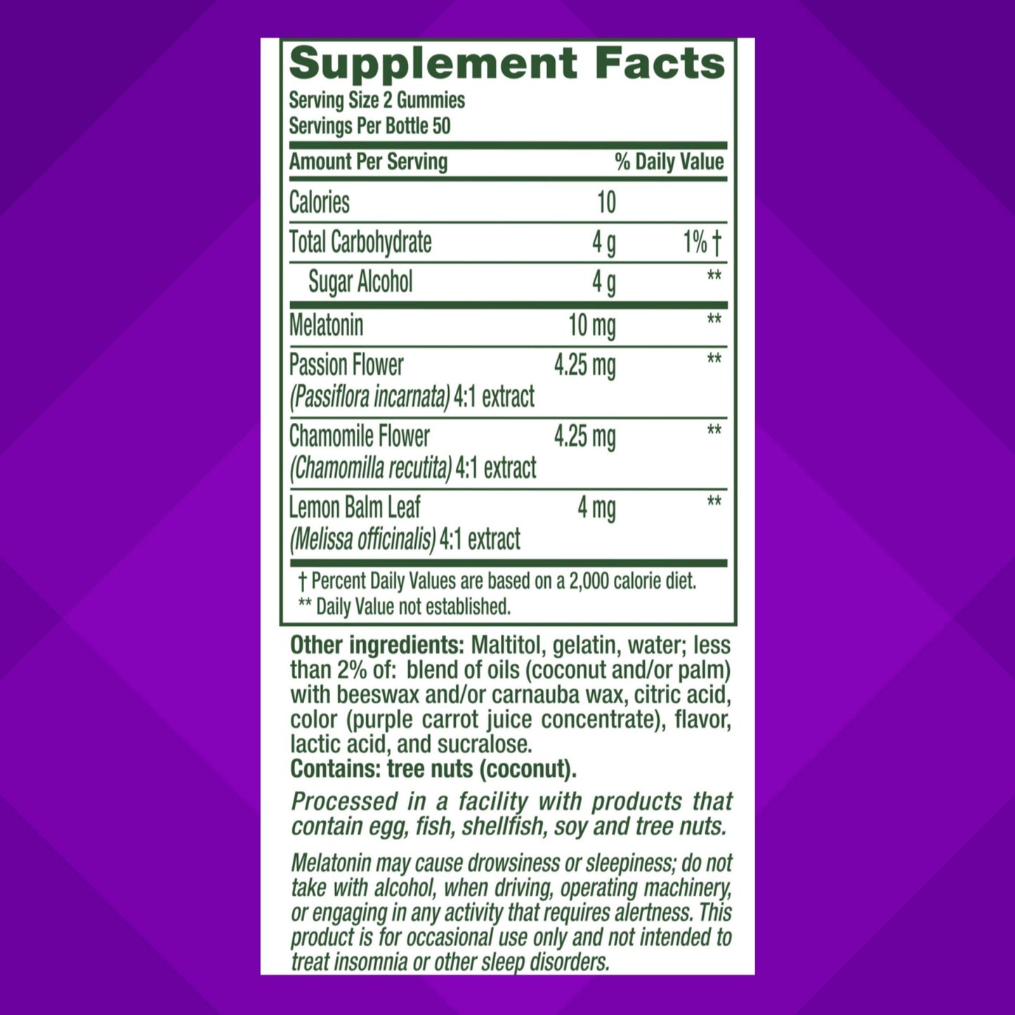 vitafusion Max Strength 10 mg Melatonin Gummies, Strawberry Flavored, Adult Melatonin Gummy Vitamin Supplement, 100 Count, 50 Day Supply Vitafusion