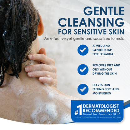 Vanicream Gentle Body Wash, 12 Fl Oz, Formulated without Common Irritants for Sensitive Skin, Gentle Cleanse and Moisture, Removes Dirt & Oils, Non-Drying, pH-Balanced Shower Gel Vanicream