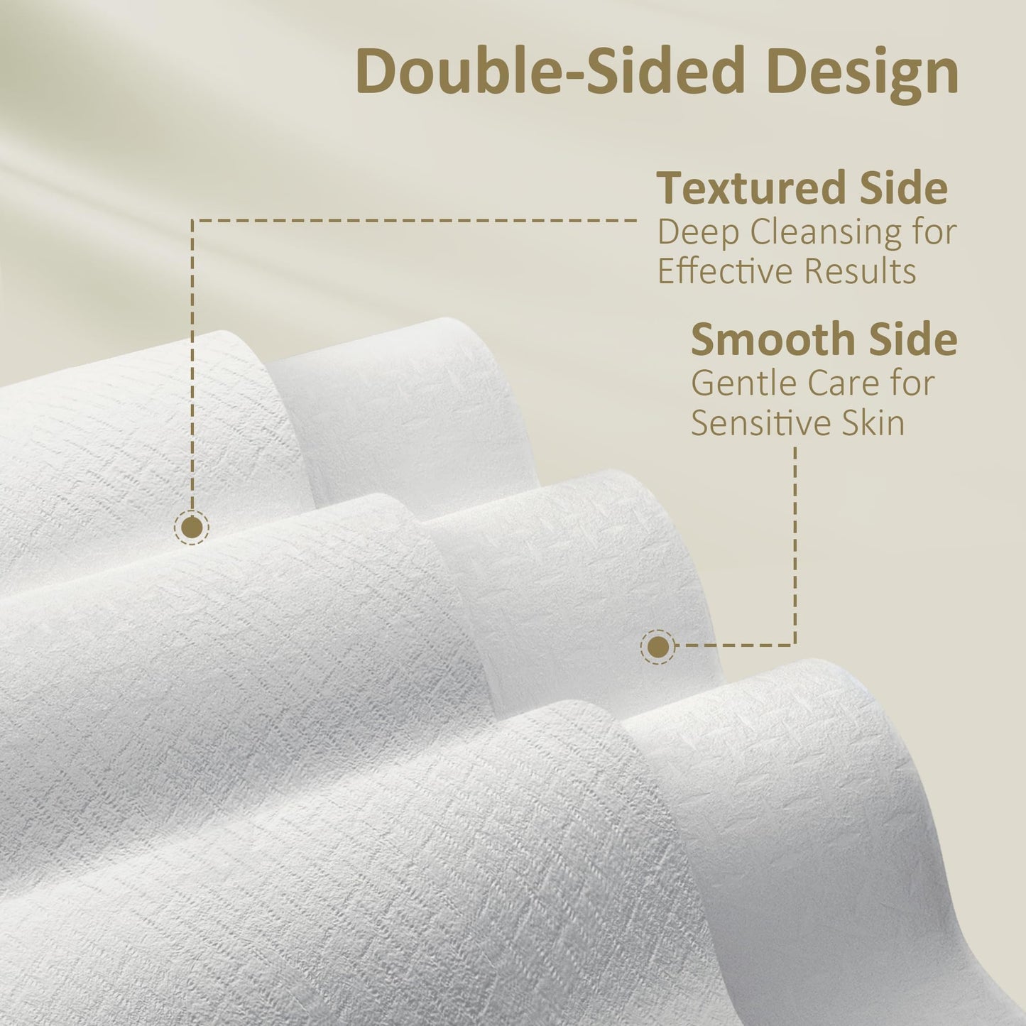 Ourmed Life Face Towels, Disposable Biodegradable Facial Towels for Sensitive Skin ourmed life