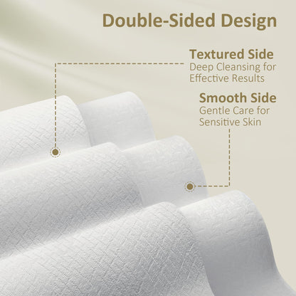 Ourmed Life Face Towels, Disposable Biodegradable Facial Towels for Sensitive Skin ourmed life