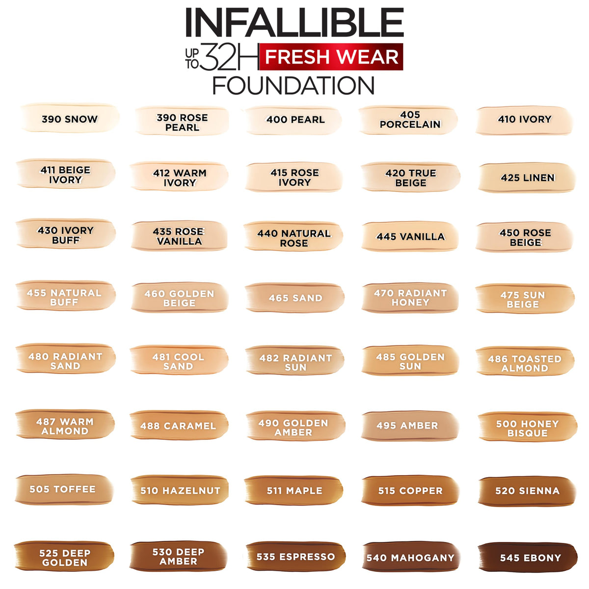 L'Oreal Paris Makeup Infallible Up to 32 Hour Fresh Wear Lightweight Foundation, 420 True Beige, 1 Fl Oz, Packaging May Vary L'Oreal Paris