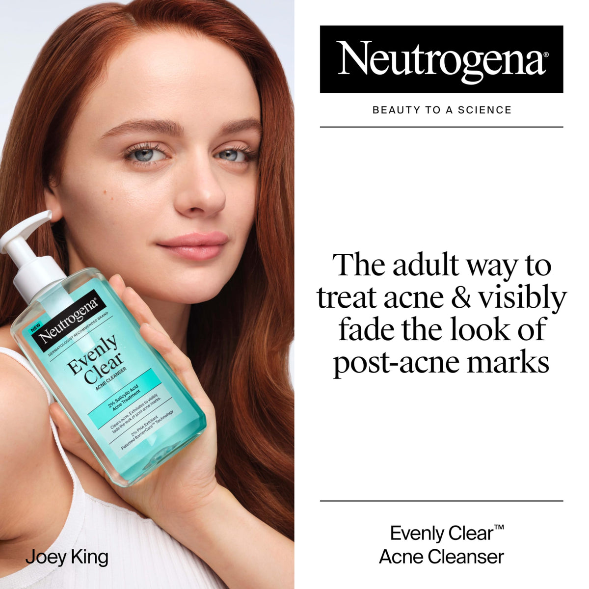 Neutrogena Evenly Clear Acne Cleanser, 9.1 fl. oz Neutrogena