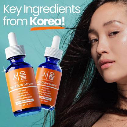 SeoulCeuticals Korean Skin Care 20% Vitamin C Hyaluronic Acid Serum + CE Ferulic Acid SeoulCeuticals