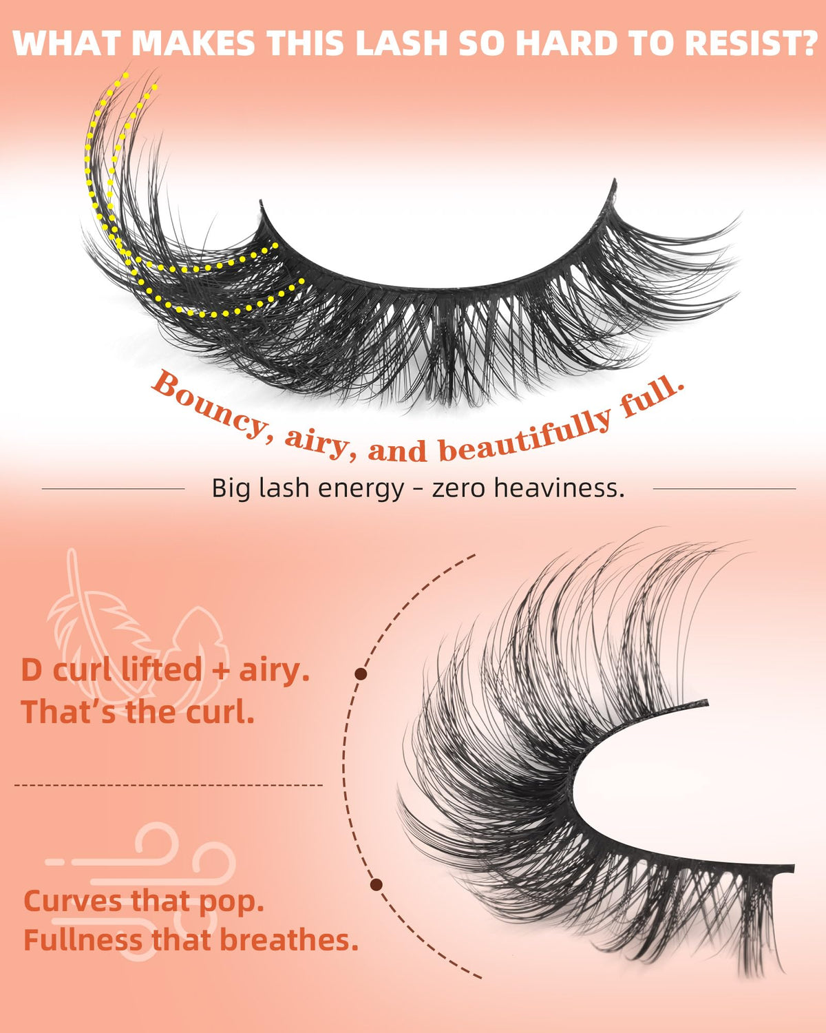 Wispy Lashes Fox Eye False Eyelashes Cat Eye Lashes Strips Faux Mink Lashes ALICROWN HAIR