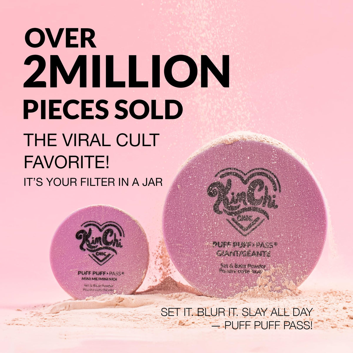 KimChiChic Beauty Puff Puff Pass Set & Bake Loose Setting Powder Makeup Kimchi Chic