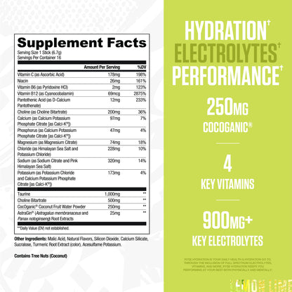 RYSE Hydration Electrolyte Powder Drink Mix Packets - Kool-Aid Grape - Sugar-Free Full Spectrum Electrolytes with Essential Vitamins, Taurine and Choline for Rehydration - 16 Serving Sticks