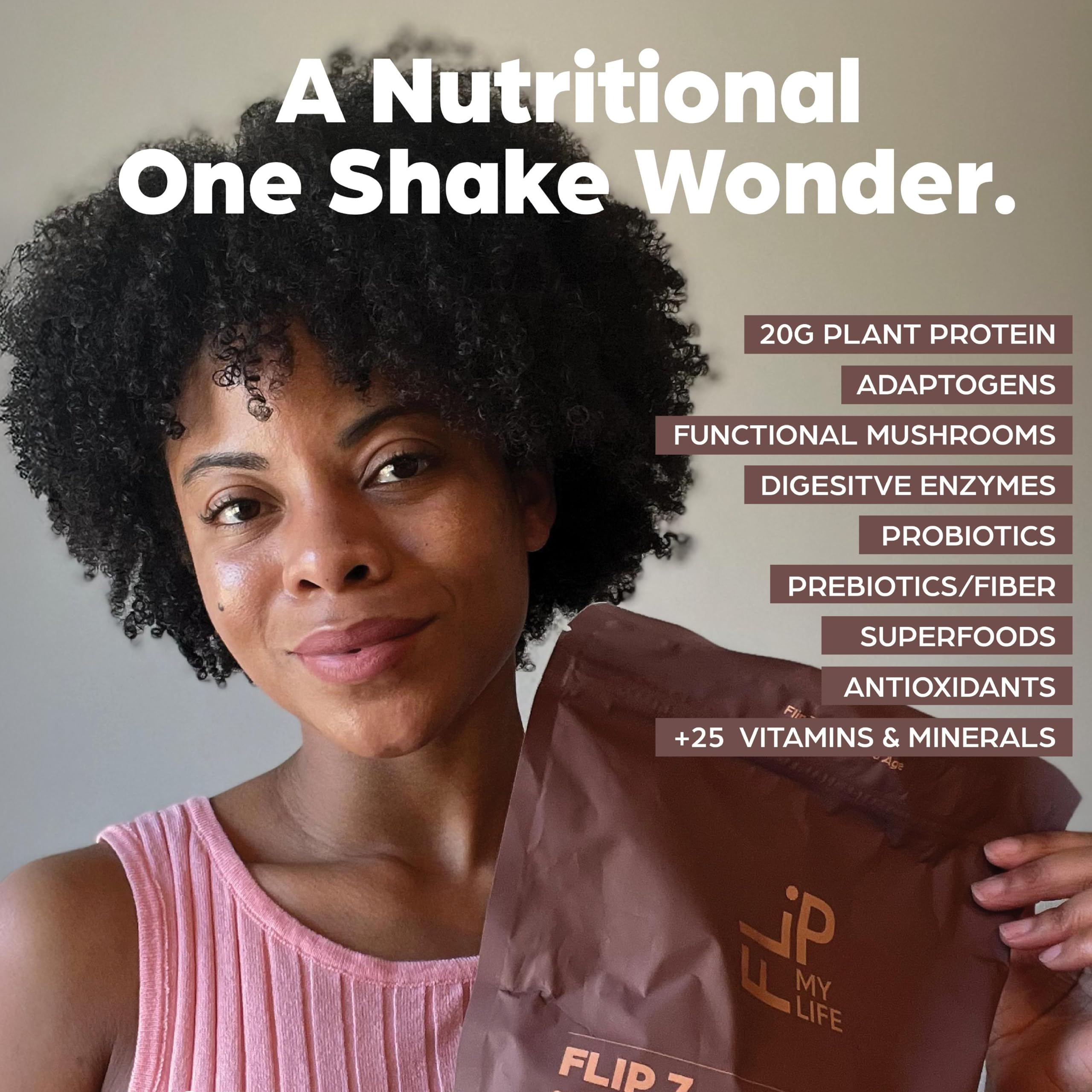 Flip My Life, Flip 7 Natural SuperFood, Plant-Based Protein, Complete Meal Replacement to Support Healthy Gut, 7 Mega Nutrient Rich Blends Flip My Life buy australia supplements