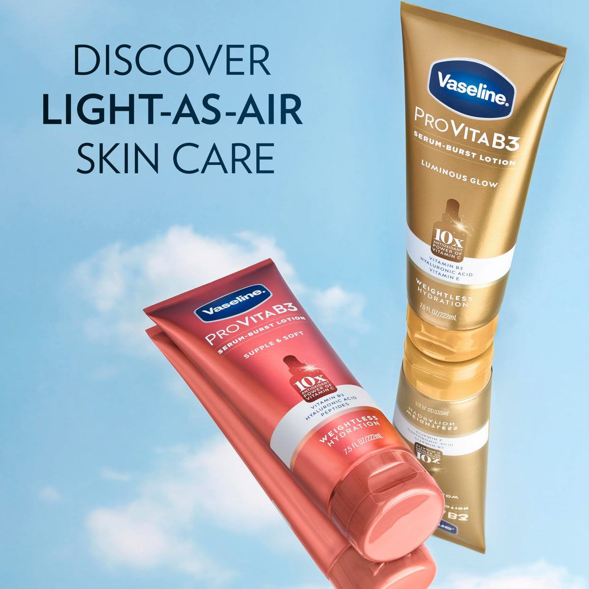 Vaseline Pro VitaB3 Serum Burst Body Lotion Supple & Soft 7.5oz Vaseline