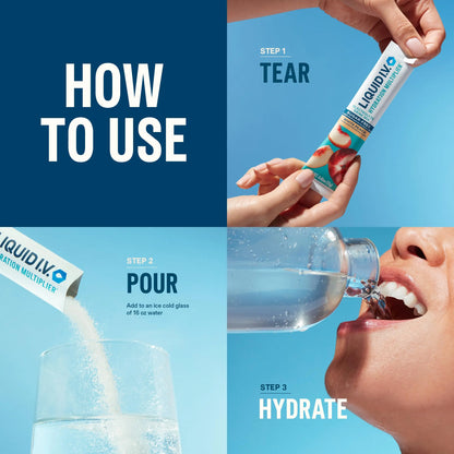 Liquid I.V. Hydration Multiplier Sugar-Free - Lemon Lime | Electrolyte Powder Drink Mix | 1 Pack (14 Servings) Liquid I.V.