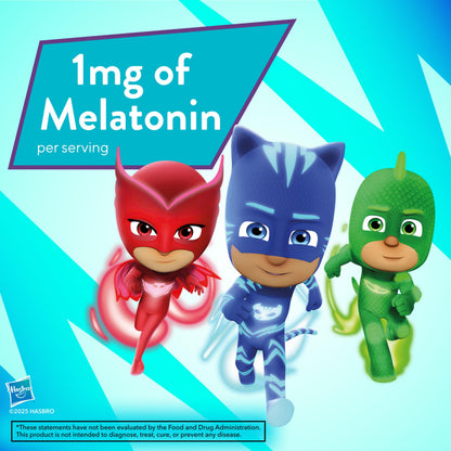 L'il Critters PJ Masks Melatonin Gummy Supplements, 60 Gummies Lil Critters